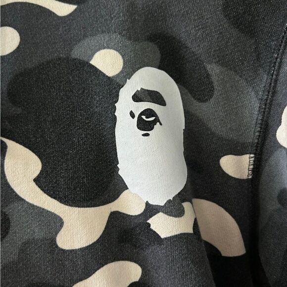 Bape The Bathing Ape Camo Hoodie Sweatshirt - Picture 4 of 8